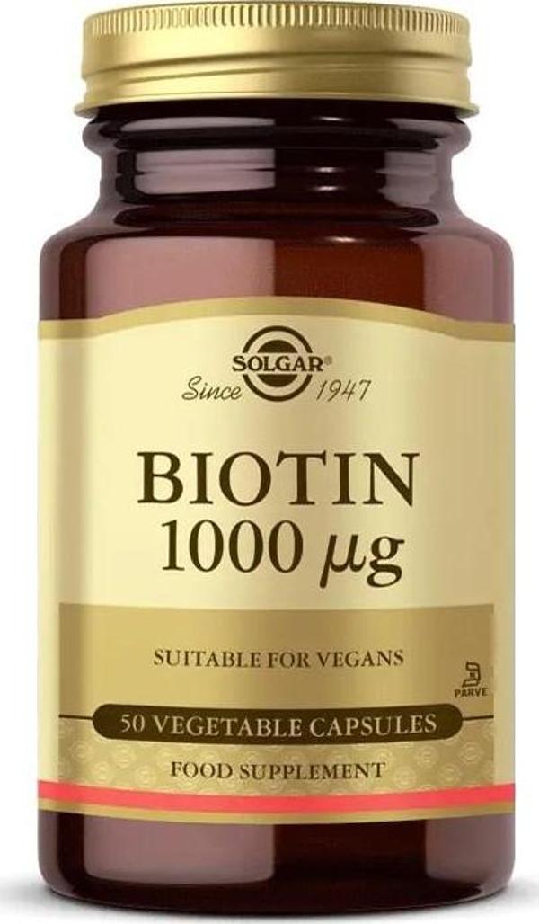 Solgar Biotin 1000 Mcg 50 Kapsül - Image 1