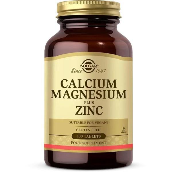 Solgar Calcium Magnesium Plus Zinc 100 Tablet - Image 1