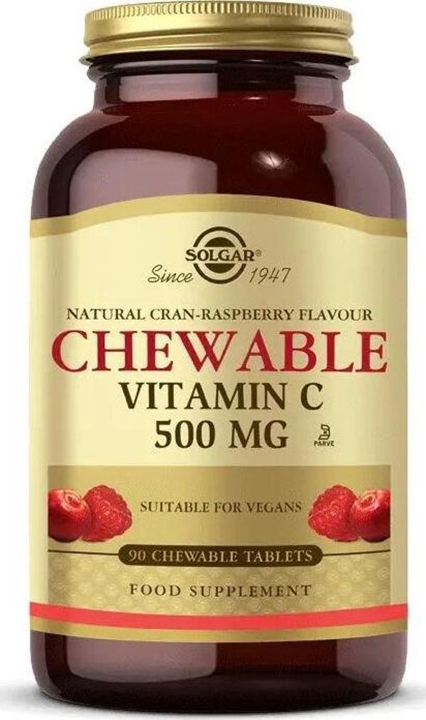 Solgar Chewable Vitamin C 500 Mg 90 Tablet - Image 1
