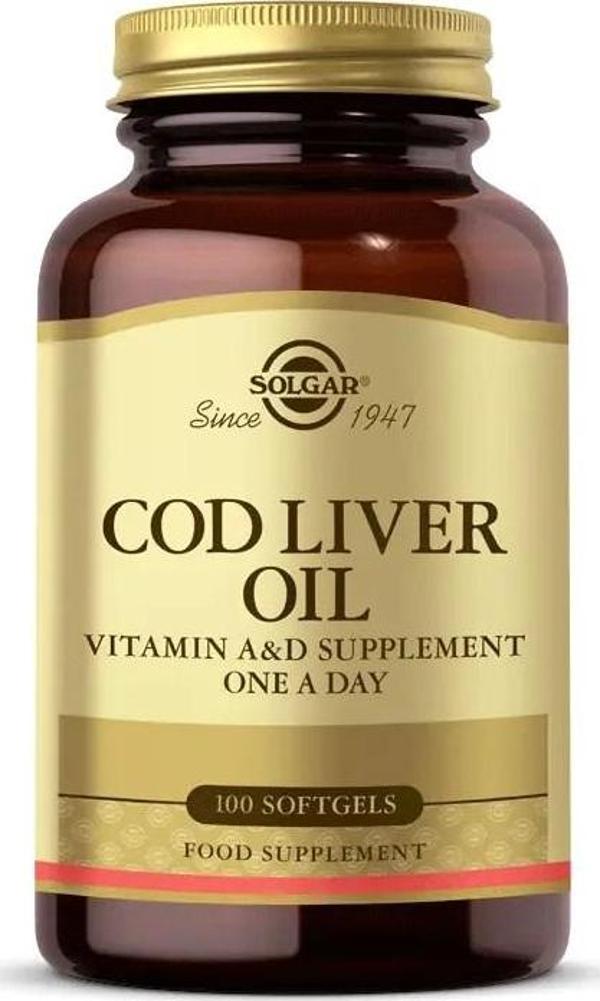 Solgar Cod Liver Oil 100 Softjel - Image 1