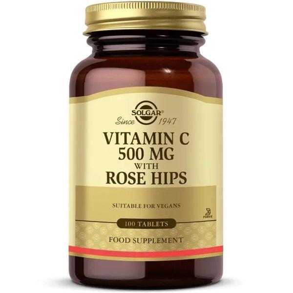 Solgar Vitamin C 500 Mg Rose Hips 100 Tablet - Image 1