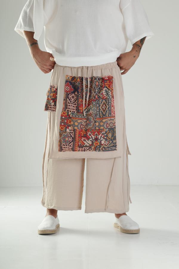 Etnik Desenli Tokyo Şalvar Pantolon - Image 1