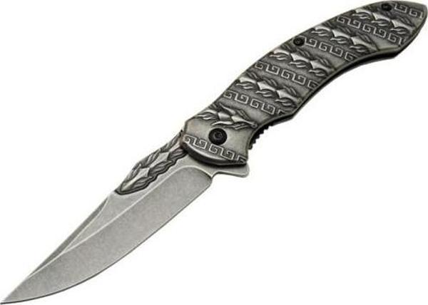 Metal Snake Çakı Titanyum Marka:Alaska Ürün Kodu: s-2074 b GRİ 21 CM - Image 1