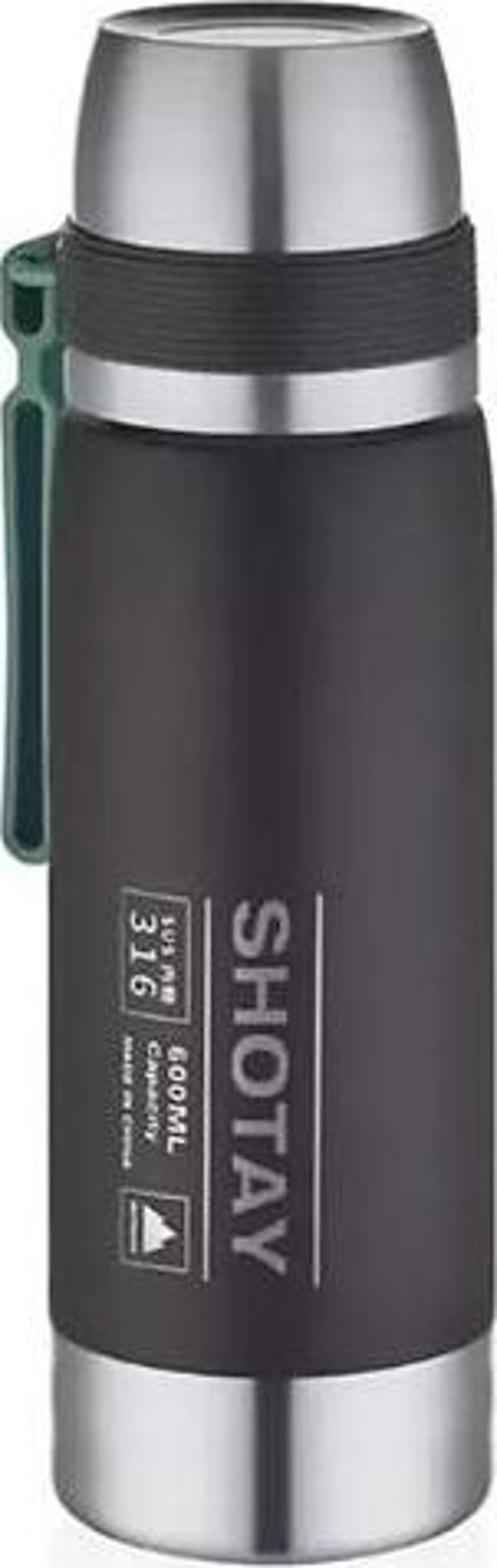Vagon Life Çelik Termos 600Ml Vgn-8270 Siyah - Image 1