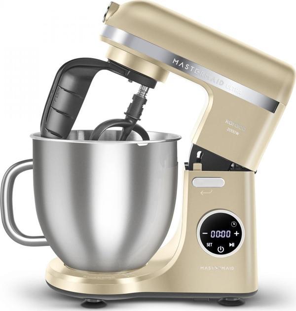 Karaca Mastermaid Chef Ultra D2000W Dijital Ekranlı Hamur Yoğurma Makinesi Mineral Gold 7L - Image 1