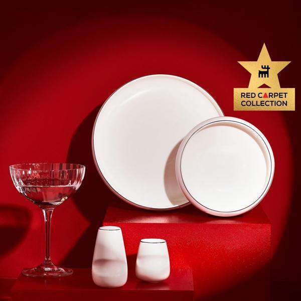Karaca Red Carpet Collection Streamline New Sunset 59 Parça New Bone 12 Kişilik Yemek Takımı Gold - Image 1