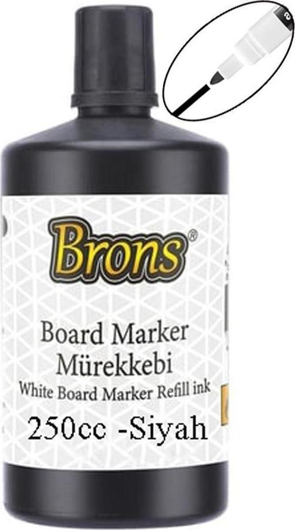 Siyah Yazı Tahta Kalem Mürekkebi 250ml 1 Adet Brons Tahta Kalemi Mürekkebi Kolay Silinebilir 250gr Okul Sınıf Öğrenci - Image 1