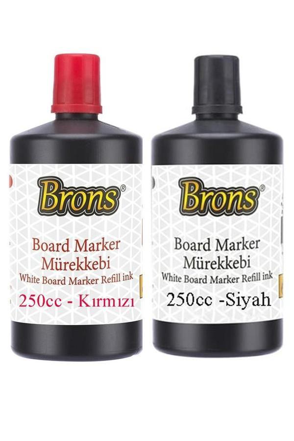 Siyah Kırmızı Yazı Tahta Kalem Mürekkebi 250ml 1 Adet Brons Tahta Kalemi Mürekkebi Kolay Silinebilir 250gr Okul Sınıf - Image 1