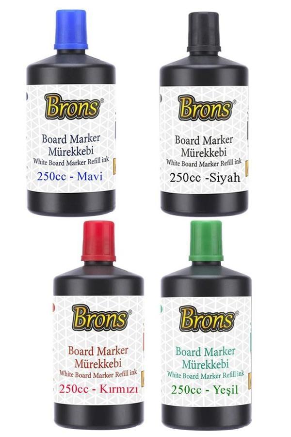 Mavi Siyah Kırmızı Yeşil Yazı Tahta Kalem Mürekkebi 250ml 1 Adet Brons Tahta Kalemi Mürekkebi Kolay Silinebilir 250gr - Image 1