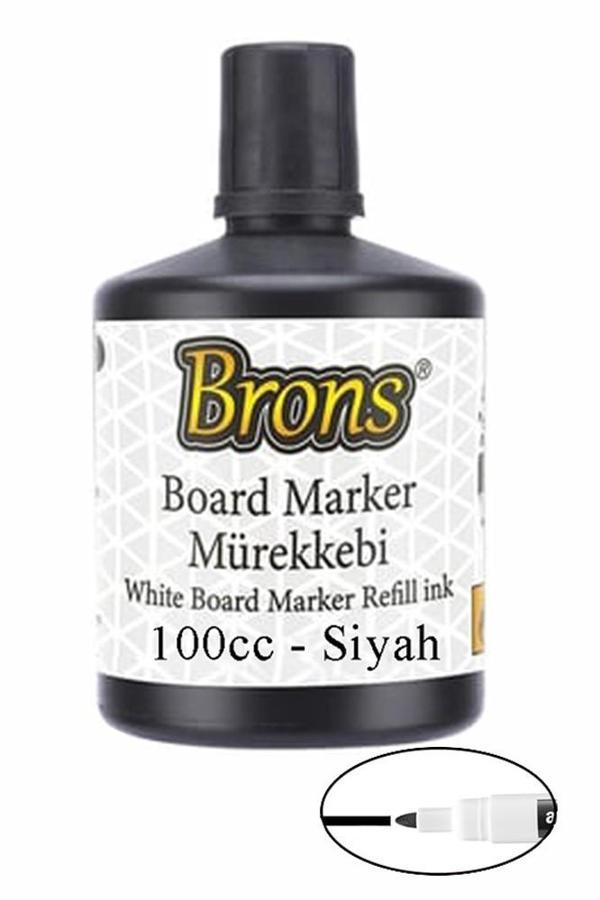 Siyah Yazı Tahta Kalem Mürekkebi 100ml 1 Adet Brons Tahta Kalemi Mürekkebi Kolay Silinebilir 100gr Okul Sınıf Öğrenci - Image 1