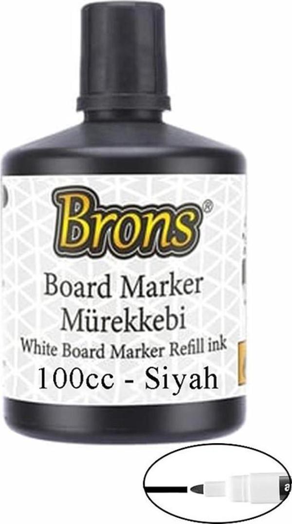 Siyah Yazı Tahta Kalem Mürekkebi 100ml 1 Adet Brons Tahta Kalemi Mürekkebi Kolay Silinebilir 100gr Okul Sınıf Öğrenci - Image 1