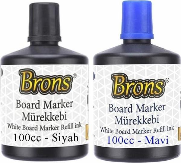 Mavi Siyah Yazı Tahta Kalem Mürekkebi 100ml 1 Adet Brons Tahta Kalemi Mürekkebi Kolay Silinebilir 100gr Okul Sınıf - Image 1