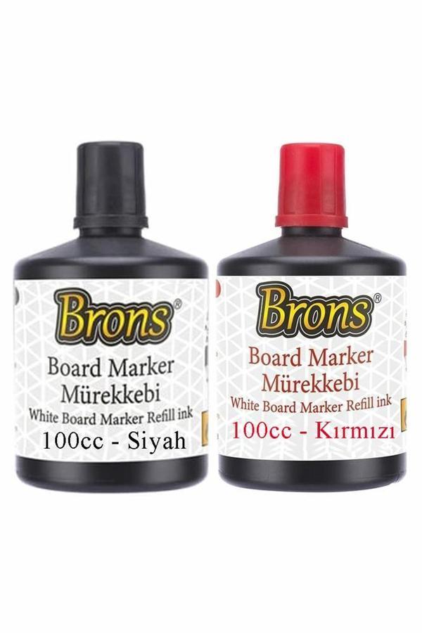 Siyah Kırmızı Yazı Tahta Kalem Mürekkebi 100ml 1 Adet Brons Tahta Kalemi Mürekkebi Kolay Silinebilir 100gr Okul Sınıf - Image 1