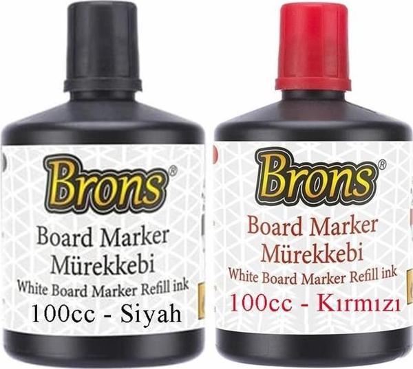 Siyah Kırmızı Yazı Tahta Kalem Mürekkebi 100ml 1 Adet Brons Tahta Kalemi Mürekkebi Kolay Silinebilir 100gr Okul Sınıf - Image 1
