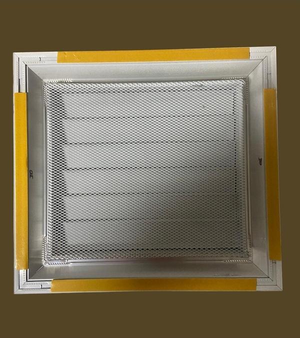 Mete Panel Alüminyum Yüzeysel Menfez 40x40 Beyaz Renk - Image 1
