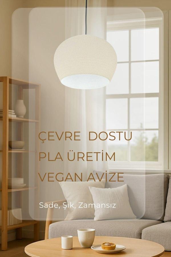 Findify Store Lüks Modern Çevre Dostu Mutfak Yatak Odası Sarkıt Tombul Avize - Image 1