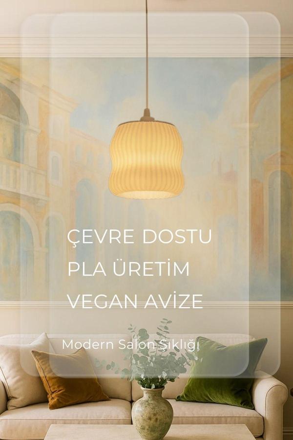 Findify Store Dekoratif Avize Ice Serisi Ev Ofis Veranda Mutfak Çap 20 Cm ( Büyük Boy ) - Image 1
