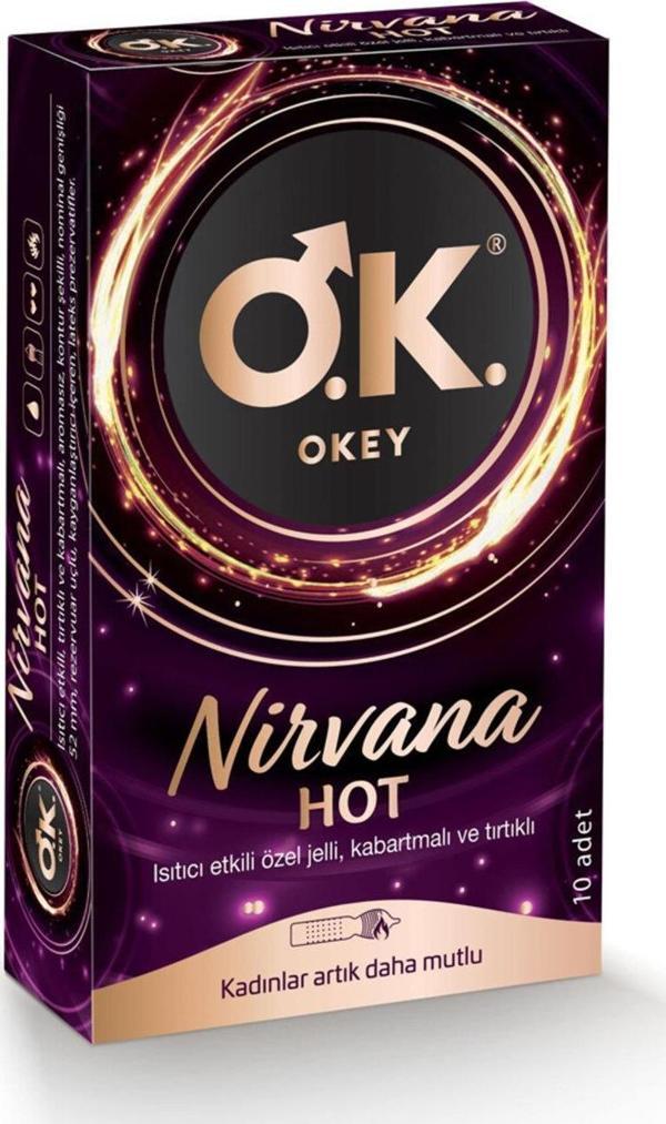 OKEY NİRVANA HOT 10 LU PREZERVATİF - Image 1