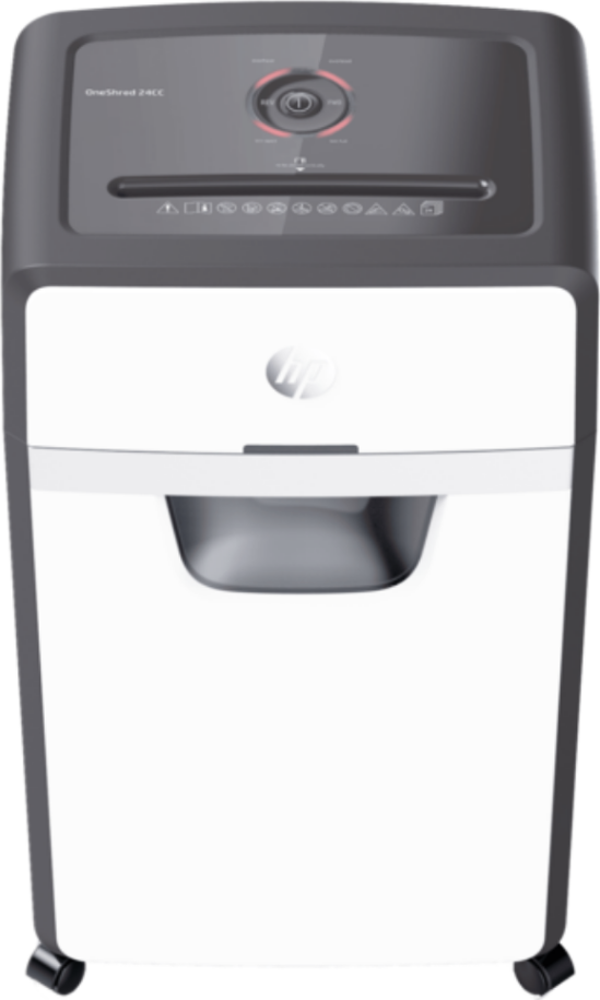 HP OneShred 24CC Evrak İmha Makinesi / Kağıt Kırpma Makinesi - Çapraz /Parçacık kesim -4mm x 35mm-30lt - Image 1
