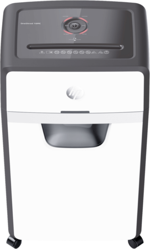 HP OneShred 16MC Evrak İmha Makinesi/Kağıt Kırpma Makinesi-Mikro kesim-2x15mm-30lt - Image 1