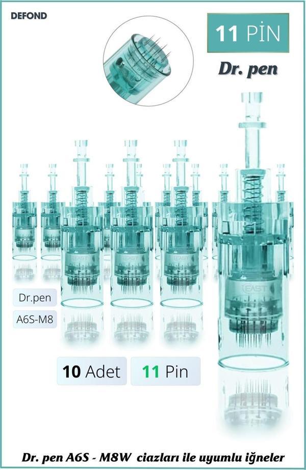Dr. Pen Dr Pen A6S - M8W - M7S Orijinal Dermapen Iğnesi 10 Adet 11 Pin - Image 1