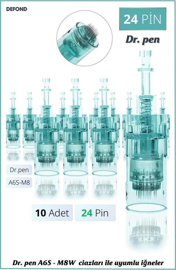 Dr. Pen Dr Pen A6S - M8W - M7S Orijinal Dermapen Iğnesi 10 Adet 24 Pin - Image 1