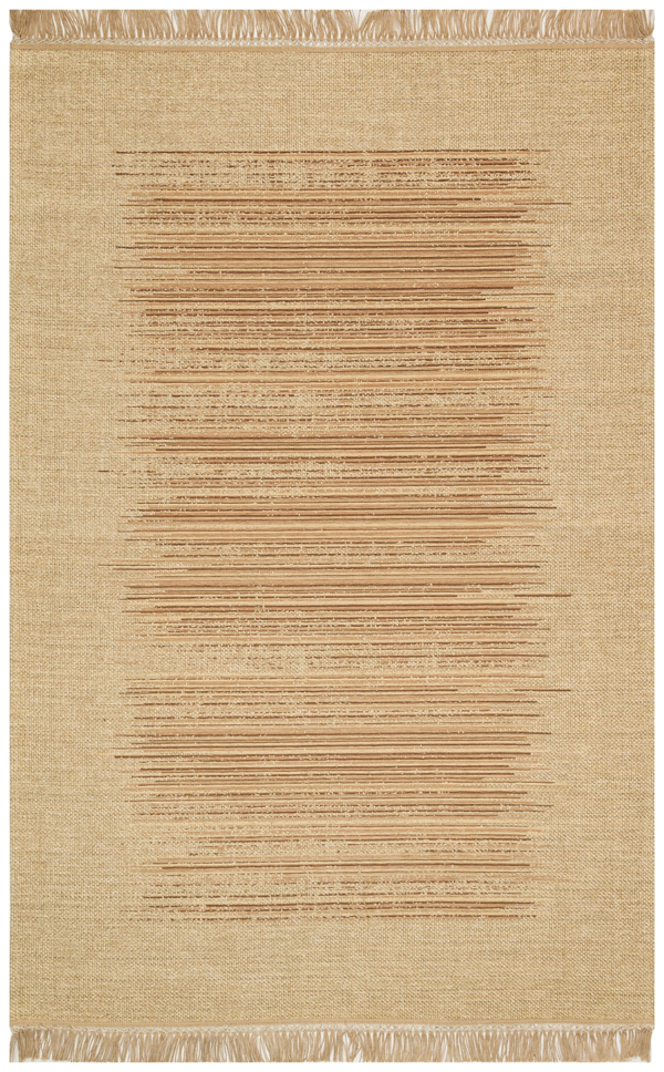 Hoom Rugs Bronx BRN 02 Natural Beige Hasır Görünümlü Kaymaz Tabanlı Dekoratif Kilim - Image 1