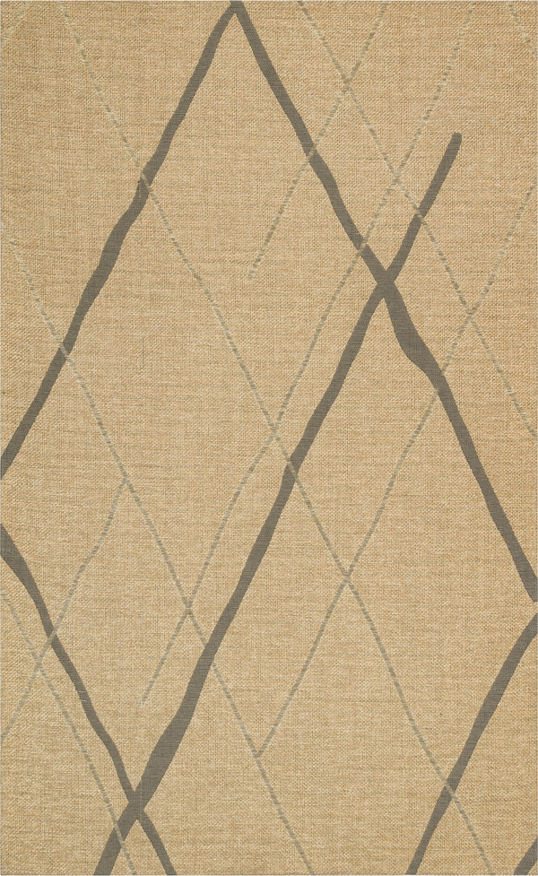 Hoom Rugs Bronx BRN 05 Natural Grey Hasır Görünümlü Kaymaz Tabanlı Dekoratif Kilim - Image 1