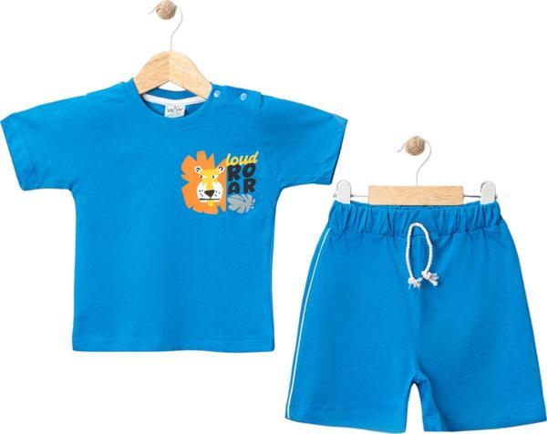 ASLAN ROAR BASKILI TSHIRT ŞORT TAKIM Saks - Image 1