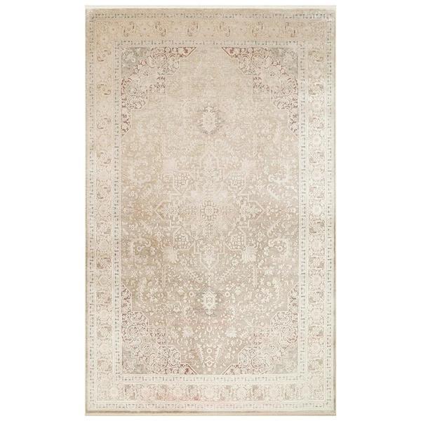 Hoom Rugs Babylon BBL 02 Rayon Viskon Eskitme Desenli Vintage Salon Halısı - Image 1