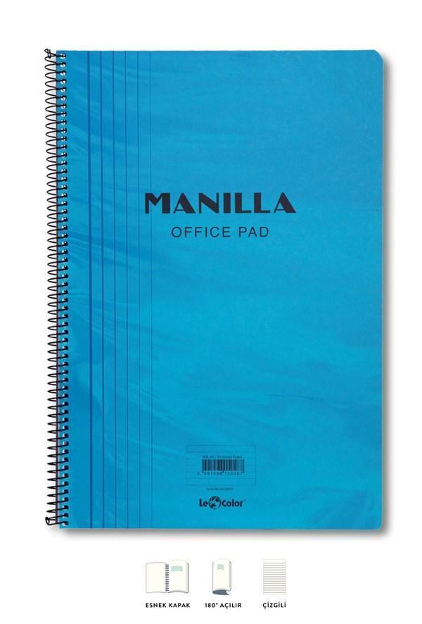 Manilla Ofis Defter A4 Çizgili Mavi - Image 1