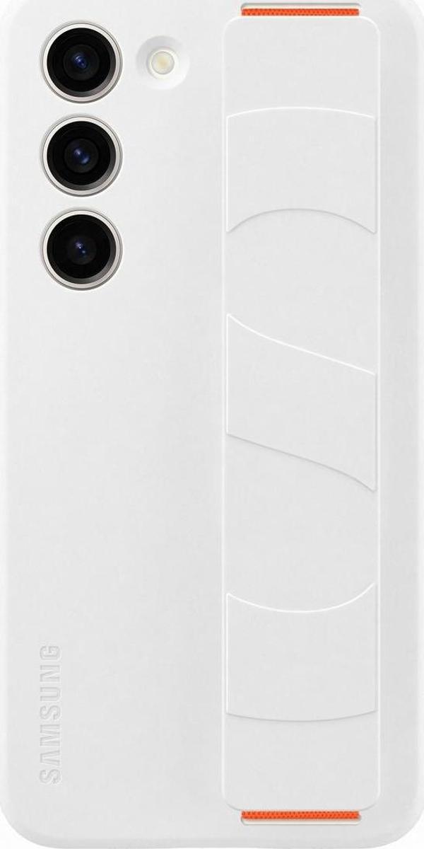Samsung Galaxy S23 Ince Kordonlu Silikon Kılıf - Beyaz - Image 1