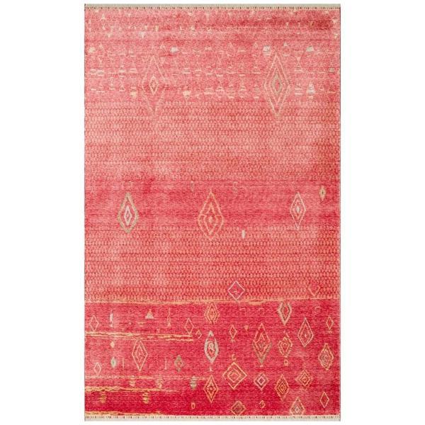 Hoom Rugs Nepal ZR 15 Yün Viskon Tensel Red Autumn Otantik Modern Uşak Halısı - Image 1