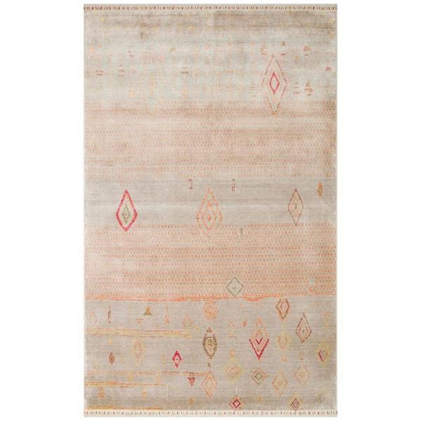 Hoom Rugs Nepal ZR 15 Yün Viskon Tensel Beige Autumn Otantik Modern Uşak Halısı - Image 1