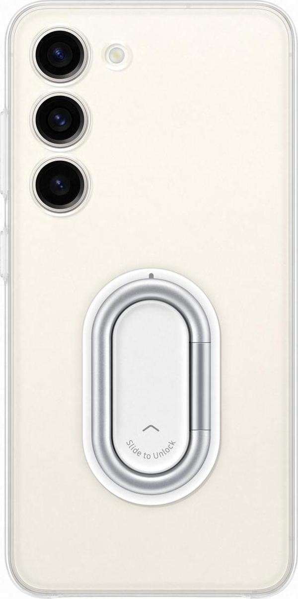 Samsung Galaxy S23 Standlı Halkalı Kılıf - Şeffaf - Image 1