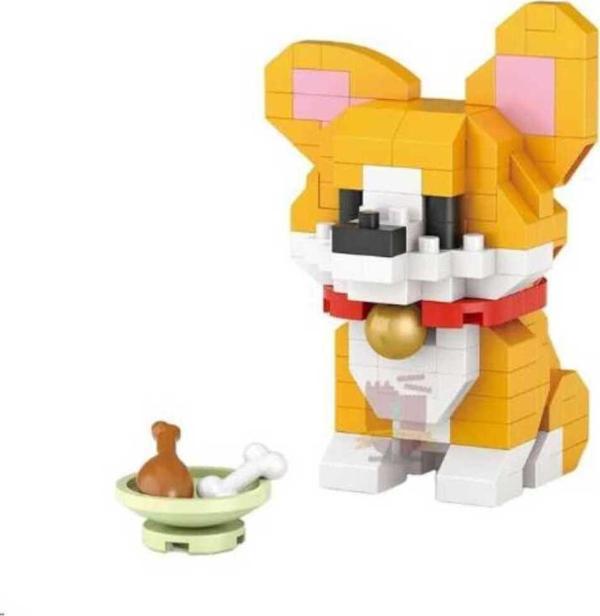 Vagonlife Loz 8605 Micro Block Bag Corgi Dog - Image 1