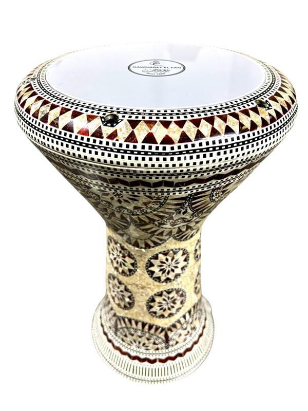 GAWHARET EL-FAN SEDEF İŞLEMELİ DÖKÜM DARBUKA JZ16 - Image 1