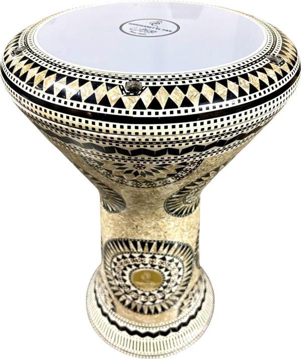 GAWHARET EL-FAN SEDEF İŞLEMELİ DÖKÜM DARBUKA JZ15 - Image 1