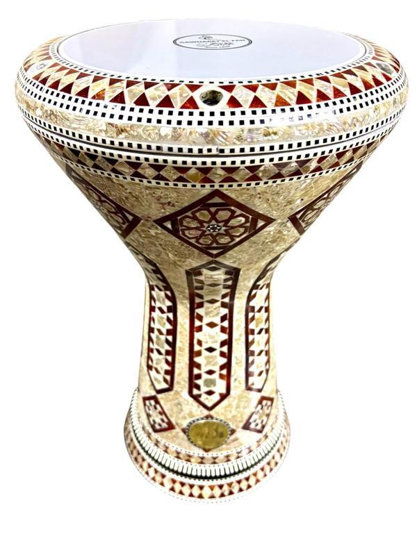 GAWHARET EL-FAN SEDEF İŞLEMELİ DÖKÜM DARBUKA JZ14 - Image 1