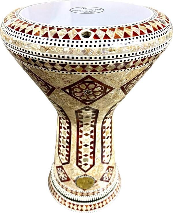 GAWHARET EL-FAN SEDEF İŞLEMELİ DÖKÜM DARBUKA JZ14 - Image 1