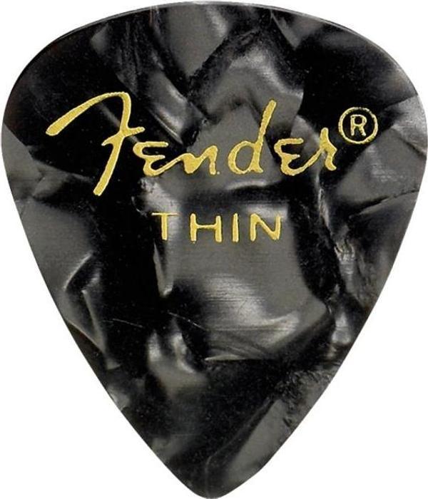 PENA FENDER PREMİUM CELLULOİD 351    SHAPE THİN BLACK MOTO - Image 1