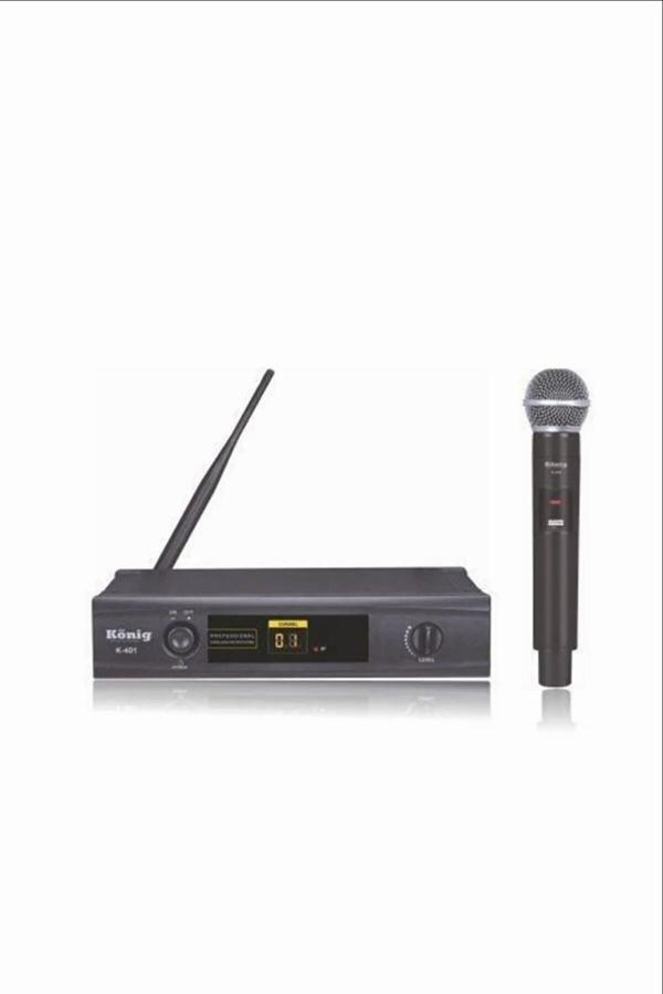 KÖNİG K-401E TEK EL TELSİZ MİKROFON SETİ - Image 1