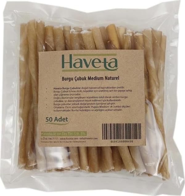 Burgu Çubuk Medium Naturel 50 Adet - Image 1