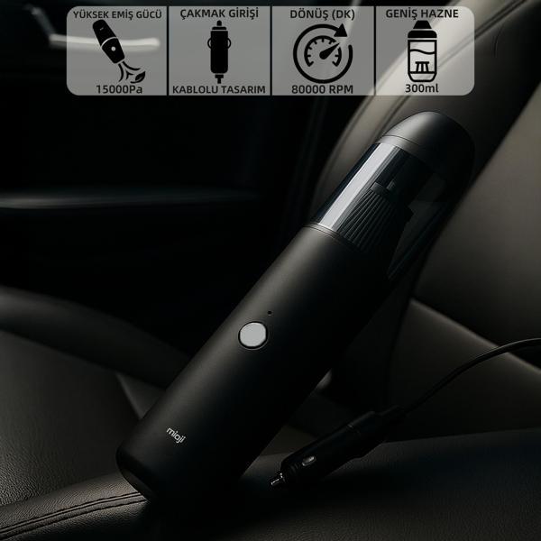 Mioji Mio 3C 15000Pa Araç Süpürgesi - Siyah - Image 1