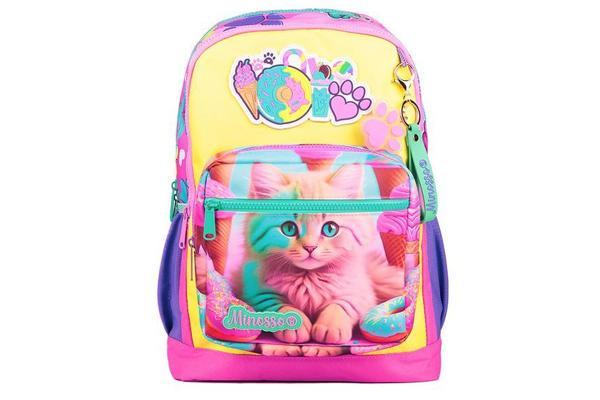 Minosso Kedi Desenli Kız Çocuk İlkokul Sırt Çantası 1001 - Image 1