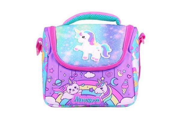 Minosso Unicorn Desenli Kız Çocuk Thermo Beslenme Çantası 3007 - Image 1