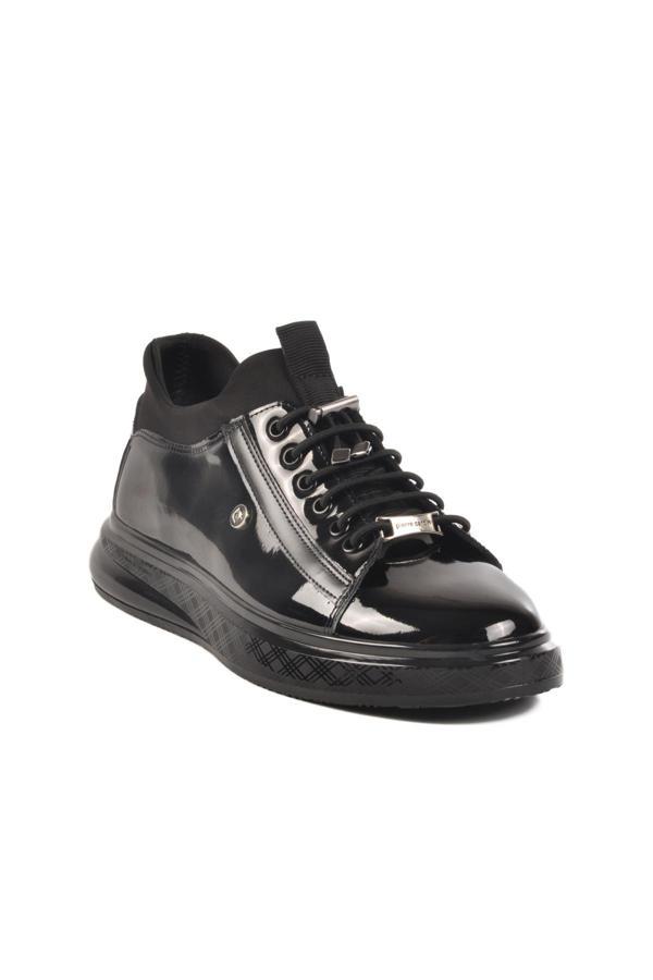 Pierre Cardin 70819 M Siyah Rugan Hakiki Deri Erkek Sneaker - Image 1