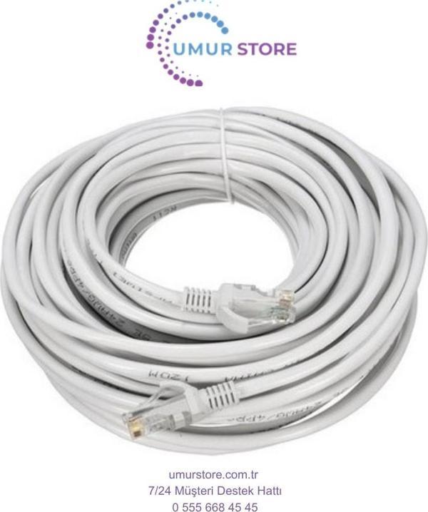 Cat6 RJ45 Vodafone Net Fiber Adsl Modem Bilgisayar Arası Ethernet Internet Kablo Cat6 10 mt - Image 1