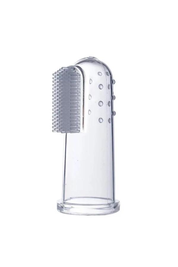 Silikon Bebek Parmak Diş Fırçası - Finger Brush 0-3 Yaş, Silikon Parmak Fırça - Image 1