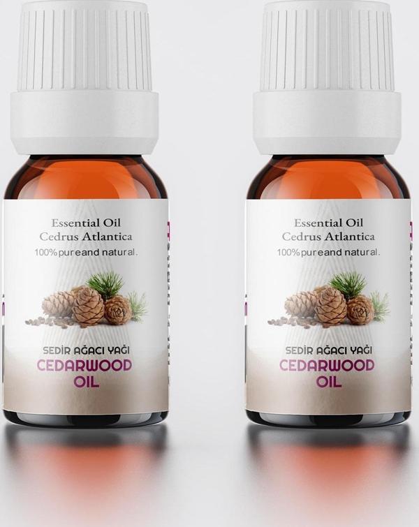 Sedir Uçucu Yağı %100 Doğal Saf 2li Set ( Cedarwood Essential Oil ) 2x10 ml - Image 1